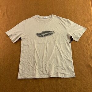 Ardene Mens Medium Tan Muscle Car Graphic Short Sleeve Cotton T-Shirt NWT
